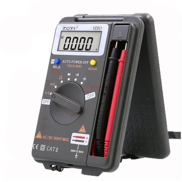 Mini digitalt lommemultimeter voltmeter amperemeter motstandstester ohm volt ampere meter 4000 tellinger