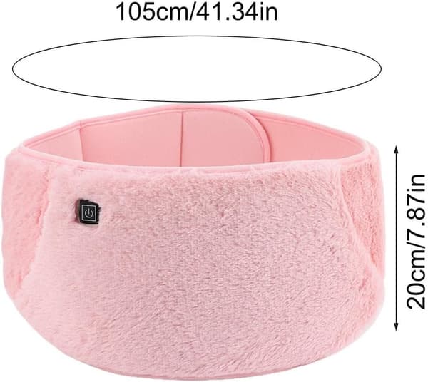 elektrisk varmepute for menstruasjonssmerter 2 i 1 magevarmer rosa - Rosa