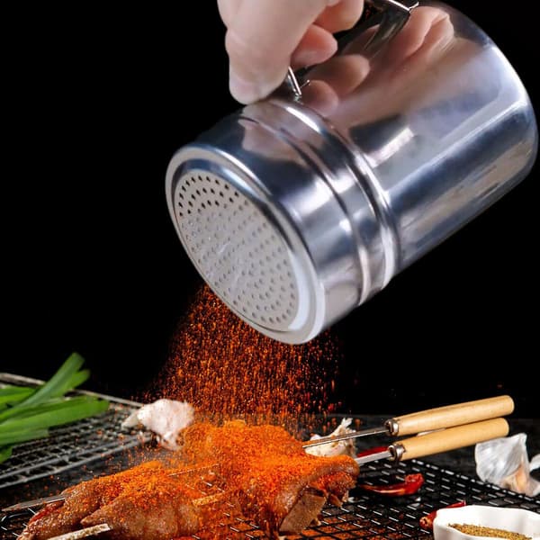 Spice Shaker with Lid Handle, Medium Hole, Parmesan Cheese Shaker, Dishwasher Safe Spice Shaker S