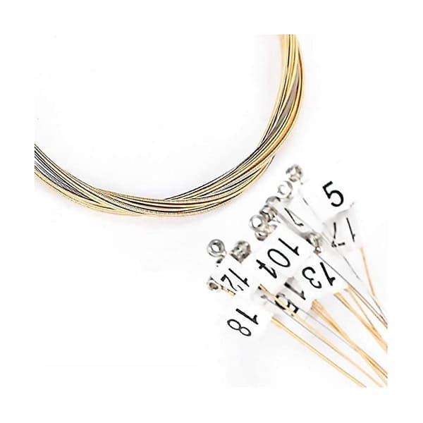 24 Strings Replacement Metal Strings for Lyre Harp, New Replacement Strings, Brighter and More Durable