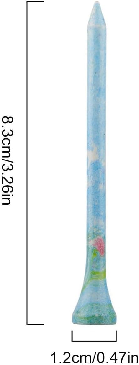värikäs golf-tee, golfharjoitustee puu-golf-tee, harjoitusväline 83mm - 83mm