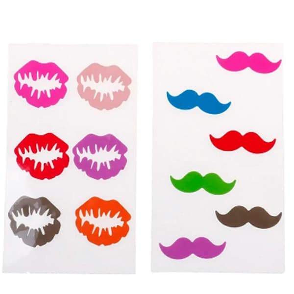 Silicone Glass Wine Label Identifier Glass Teacup Marker Accessories Lips