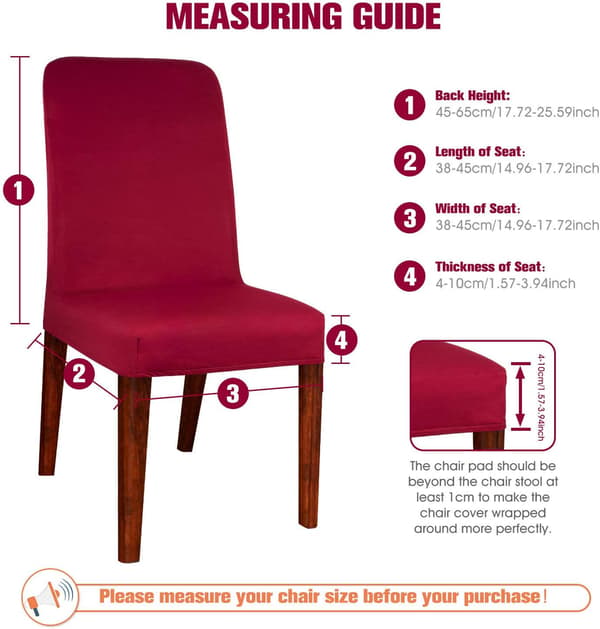 Modern Dining Chair Cover Elastic Washable Stretch Chair Protector