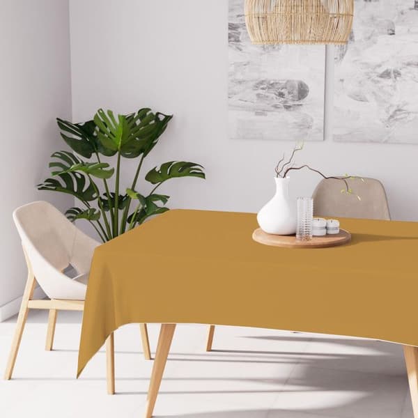 Rektangulær pletafvisende dug 140x240 cm ALIX guld, af Soleil d'ocre Guld