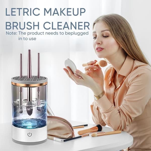 Automatic Wash and Dry for Makeup Brushes - Makeup Brush Cleaning Machine - Automatic Cosmetic Brush Cleaner - Suitable for All Brush Sizes