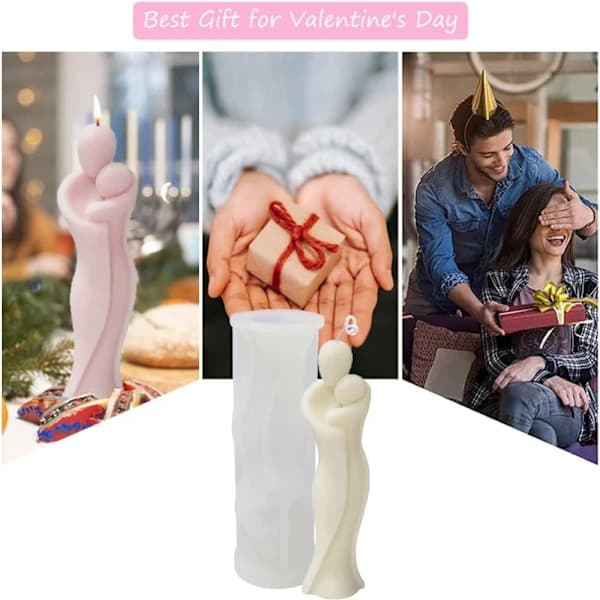 3D Human Body Figures Molds Hugging Abstract Human Body