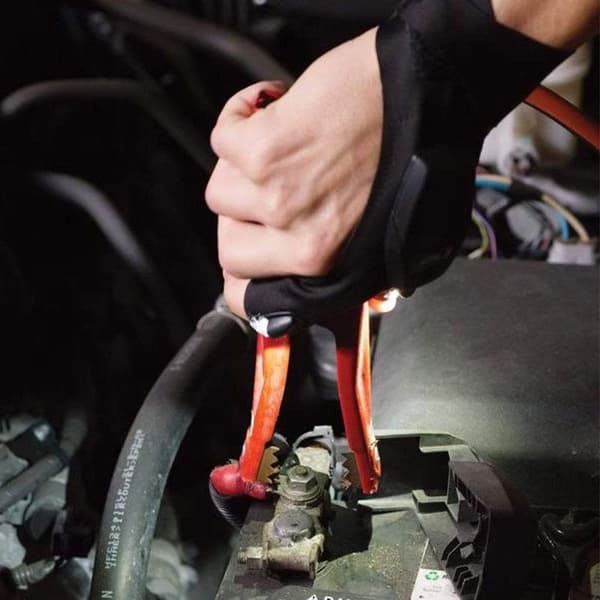 GLOVET: Glove with integrated LED flashlights, one pair