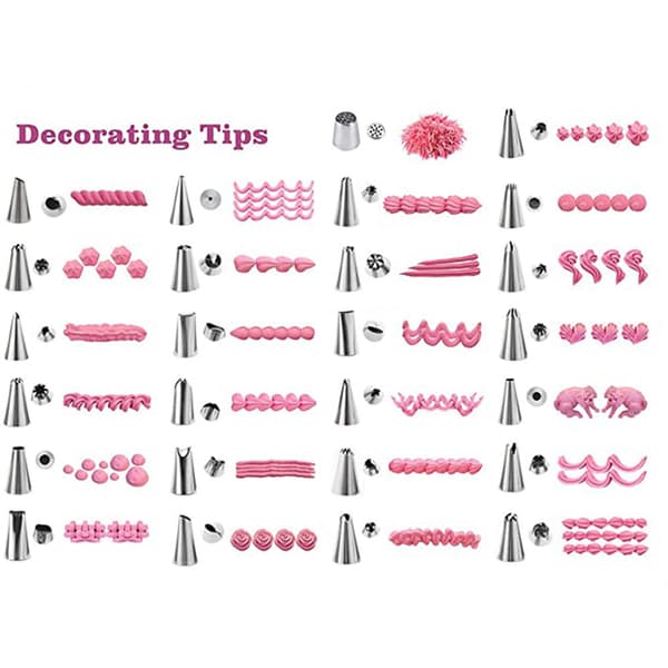 Set of 27 Piping Nozzles for Creative Cake Decorating