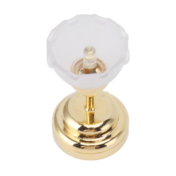 1:12 Dollhouse Flower Shape Ceiling Lamp Model LED Pendant Lamp Dollhouse Decoration Accessories [DB]