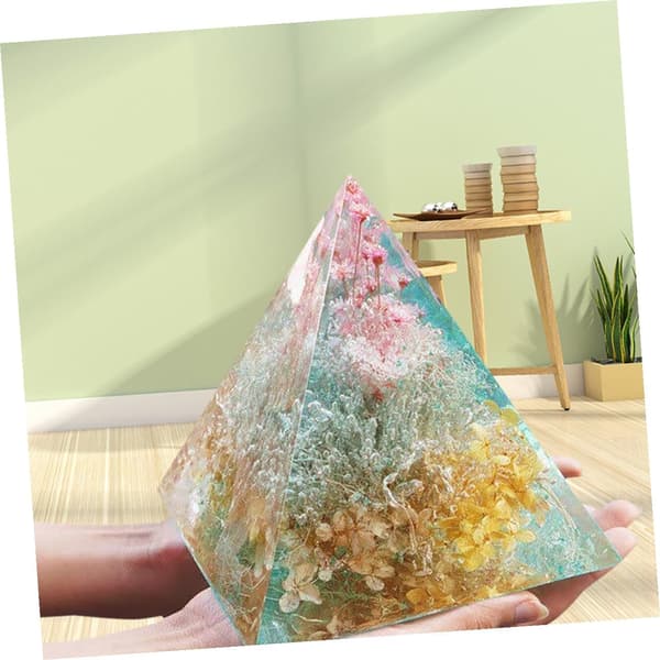 Pyramide Silikoneform Base 1 stk DIY Håndværk Epoxyform til Hjemme- og Skrivebordsindretning
