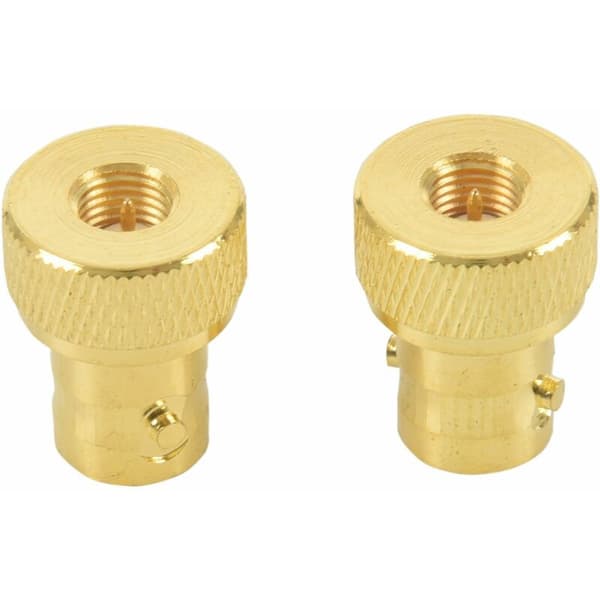 2 stk. SMA han til BNC forgyldt RF koaksialadapter