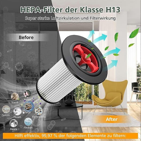 Erstatningsfilter til Bosch Unlimited Gen2 Series 8 støvsuger, HEPA-filter til Bosch støvsuger 12036642 [DB]