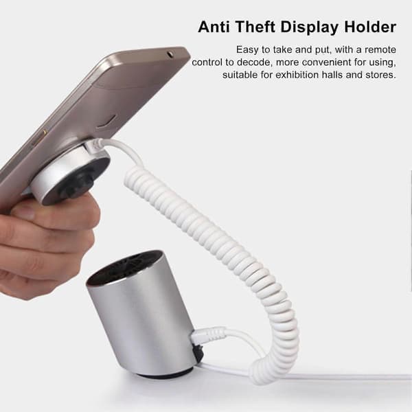 SSRGV Anti-Theft Mobile Phone Display Stand Security Alarm Display Holder with Charging Function for Exhibition Halls Stores for IOS Interface