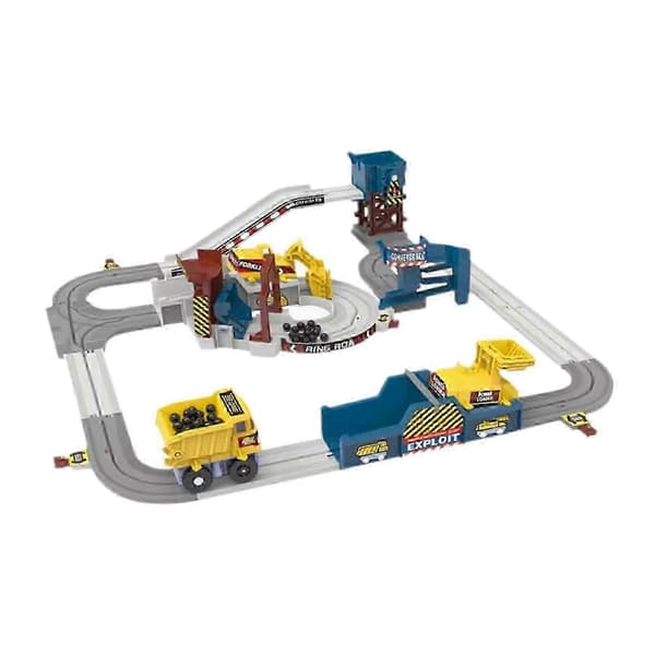 Quarry Engineering Train Set Track Playset Kids Gift Multifunctional Assembled