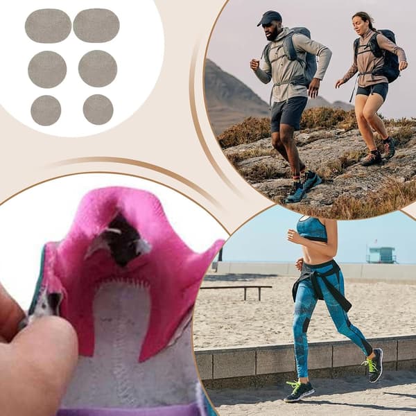 Sko-reparasjonslapper 6 stk selvklebende foran sett-pute mot -