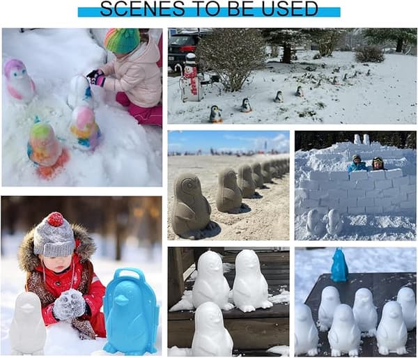 Pingvin Snøform Vinter Pingvin Snøprodusent Ideelle SNØ Leker SNØ-Buddy Pingvin for Barn