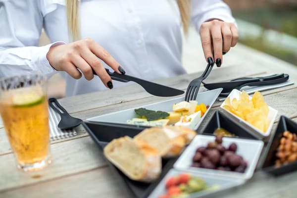 Koziol TANGRAM Ready Gourmet Sæt Sort Hvid 0.33