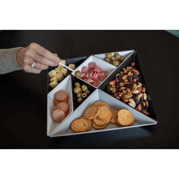 Koziol TANGRAM Ready Gourmet Sæt Sort Hvid 0.33