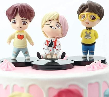 7-osainen BTS Mini Idol Luksushahmolelusetti Kakunkoriste BTS Boy