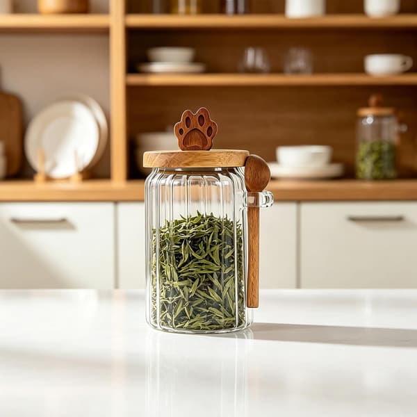 förvaringsbehållare för kaffe, te och bönor -