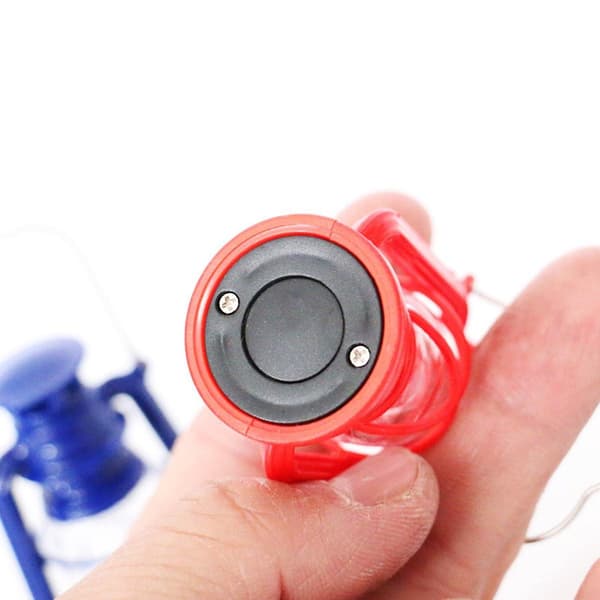 1/6 1/12 Skala Mini Lampe Miniatyr Lamper Dukkehus Tilbehør Rød