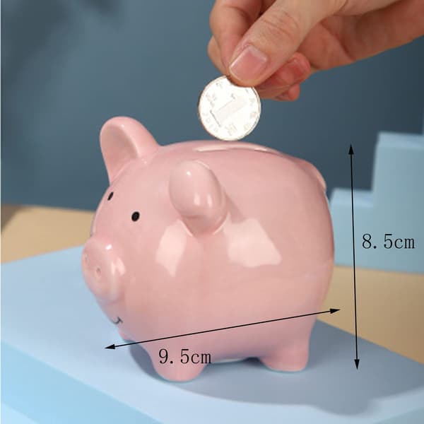 Keramisk spargris Mini söt myntbox spargåva myntbank