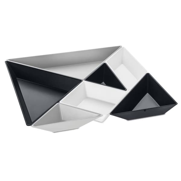 Koziol TANGRAM Ready Gourmet Sæt Sort Hvid 0.33