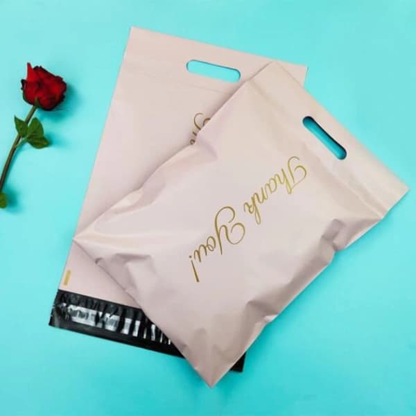 Poly Mailers with Built-in Handle Shipping Bags Self-Adhesive Packaging Bags Letter Envelopes - 50 pcs. null - C