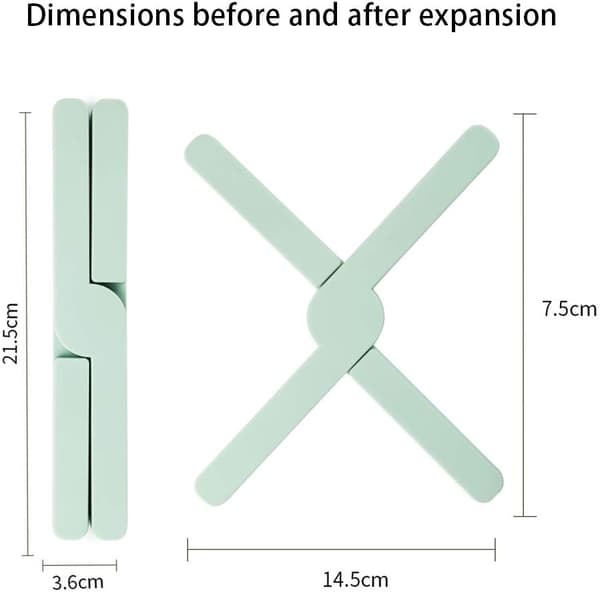 (Sort, 3-pak) Sammenfoldelig silikone bordskåner Silikone bordskåner Grydeholder
