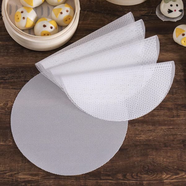 8 Pcs Round Silicone Dehydrator Sheets, Fruit Dryer Mesh Non-Stick Fruit Dryer Mat Reusable Steamer Mat Mesh Sheets for Fruit Dryer