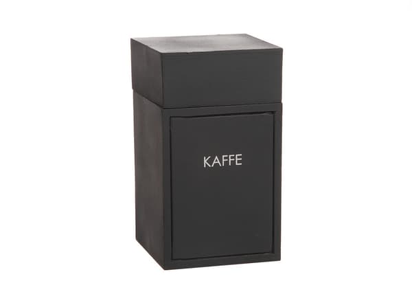 Kaffeboks Svart Tre Svart black