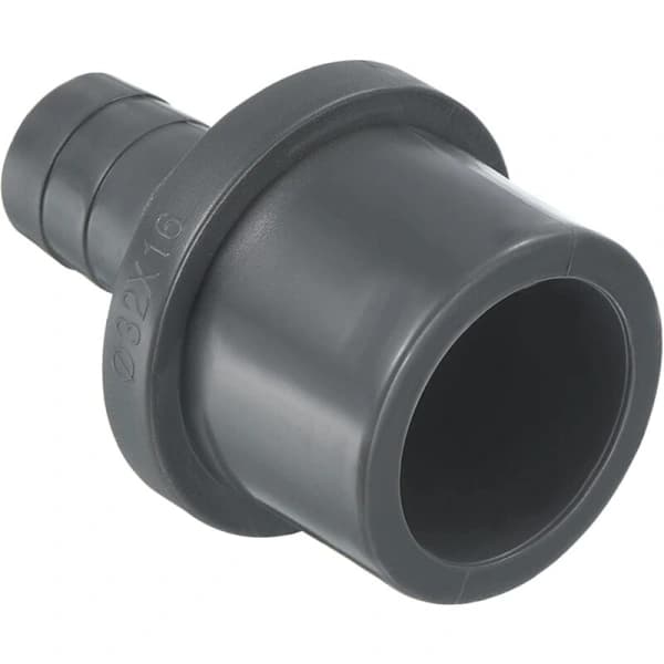 Reduktionskoblinger 32x16mm, 1-pak Direkte adapter, Grå
