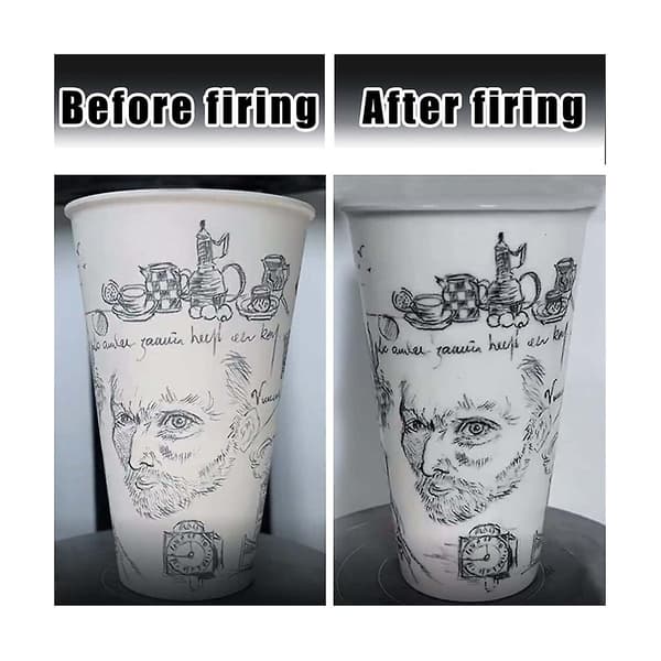 2 stk. underglasurpenn, underglasurpenn for keramikk, presisjonsunderglasurpenn