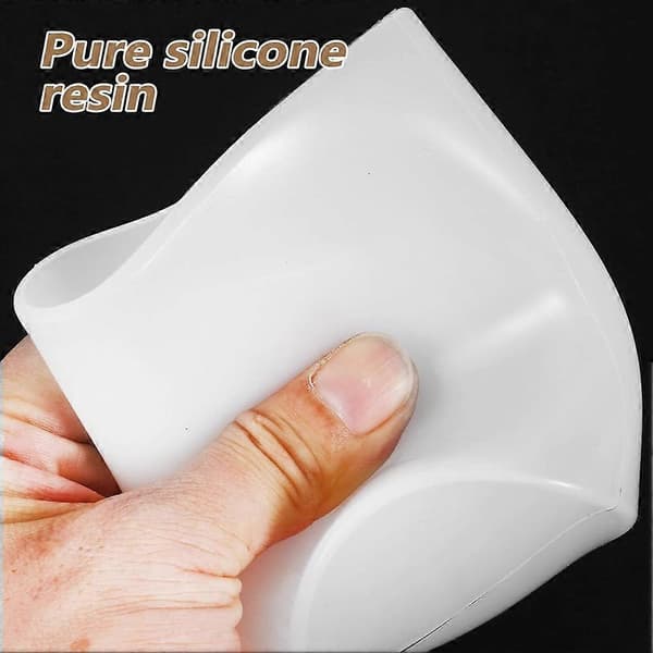 Silikone lysform, søjlelysform til lysfremstilling, DIY lysfremstillingsform White