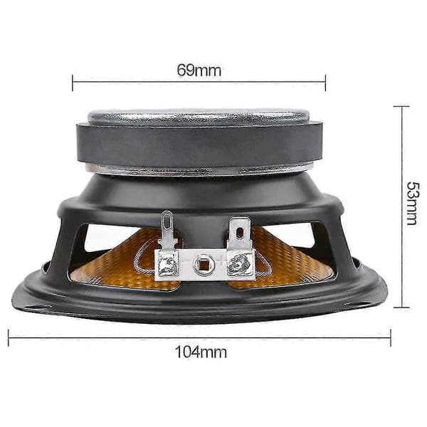 1. 4-tommer bærbar højttaler 4 Ohm 15W bashøjttaler DIY professionel multimedie subwoofer højttaler