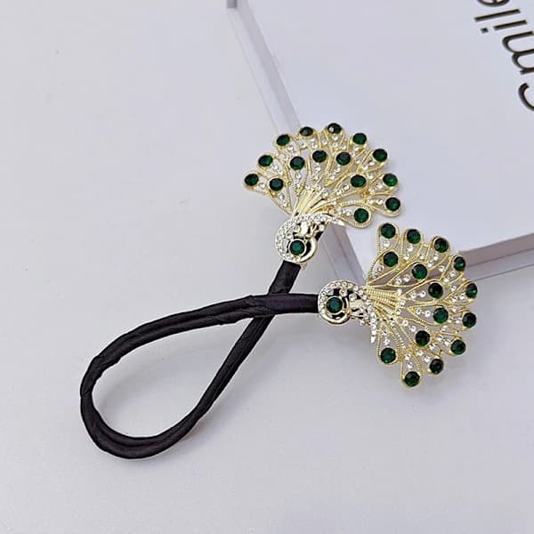 Valhårssvans Strass Blomst Hårklemmer Hårstyling Pakke Ha_tfrf A