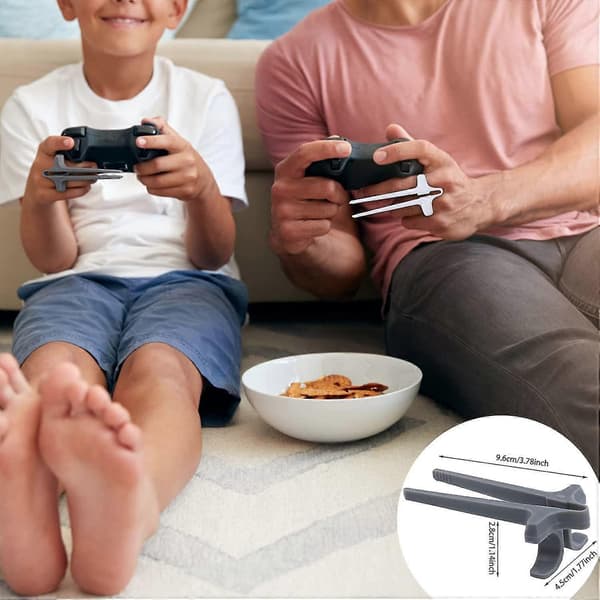 4 st Finger Snacks Pinnar för Spelare, Snacksklämmor Potatischips Extra Kontroller Speltillbehör