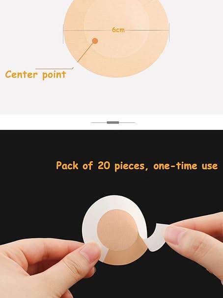 10 par DIY brystvortebeskyttere brysttape BH usynlig bryst selvklebende