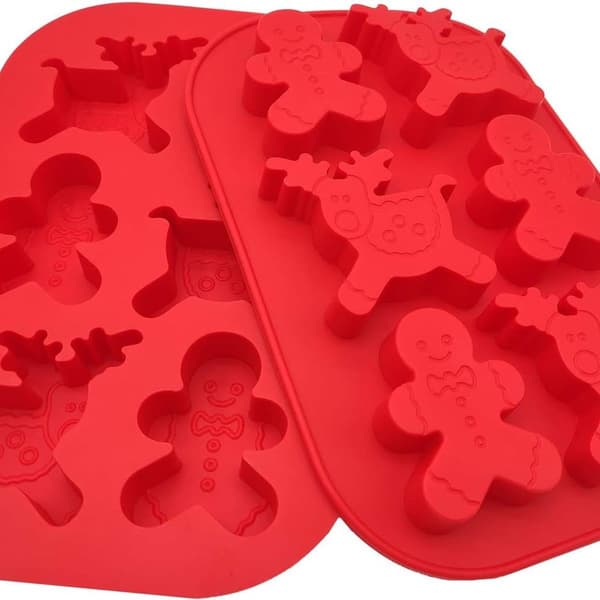 Jul silikonform 3D jul elg snøfnugg form KLB