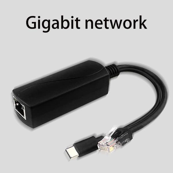 Poe-splitter USB-C 5V Gigabit Poe USB-C-adapter IEEE 802.3af-kompatibel til IP