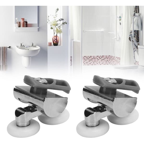 23mm Double Shower Door Rollers Pulley Upper and Lower Wheels Bathroom Accessories