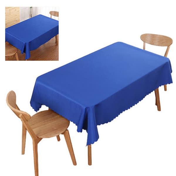 Rektangulær polyesterdug, rynkefri og krympefri dug til spisebord, konferencebord, kongeblå 1,8x2,6m / 5,9x8,5ft 0.4
