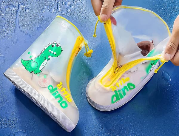 Reusable Kids Shoe Covers Waterproof Lightweight Non-slip