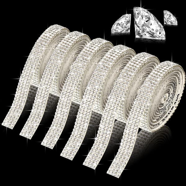 Krystall Rhinestone Diamantbånd Selvklebende Bånd Di