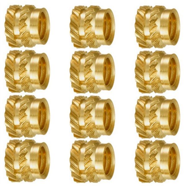200 pcs M3 Brass Knurled Thread Heat Resistant Insert Embedded Nut, M3X5X4, for 3D Printer Voron 2.4 etc.