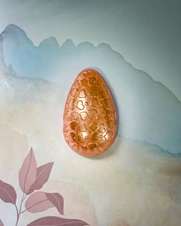 Pralinform Egg Hjerte 500g Sjokoladeform - BWB 9333 - Spesiell 3-delt form Transparent transparent