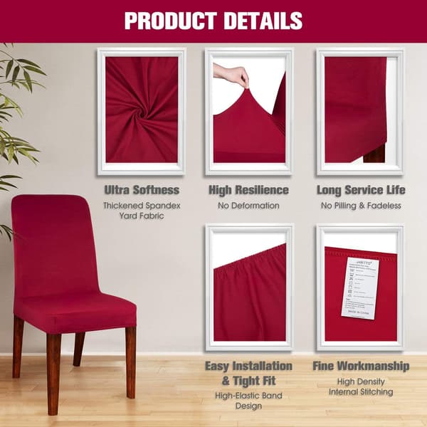 Modern Dining Chair Cover Elastic Washable Stretch Chair Protector