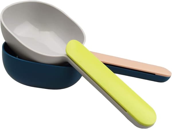 2 stk. Dyrefôrskje med ergonomisk poseklemme-håndtak for katter og valper