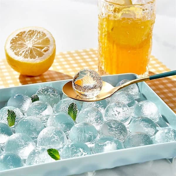 Silicone Mold for Ice Cubes 1 pc 33-Cell Large Ice Cube Trays, Ice Cube Tray with Lid for Freezer Easy Release, Ice Ball Maker