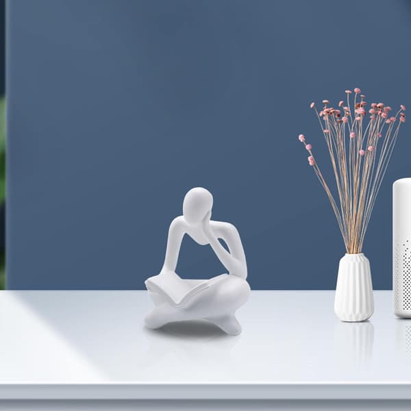 Modern Reader Statue Mini Ornament Home Decor Human Figure